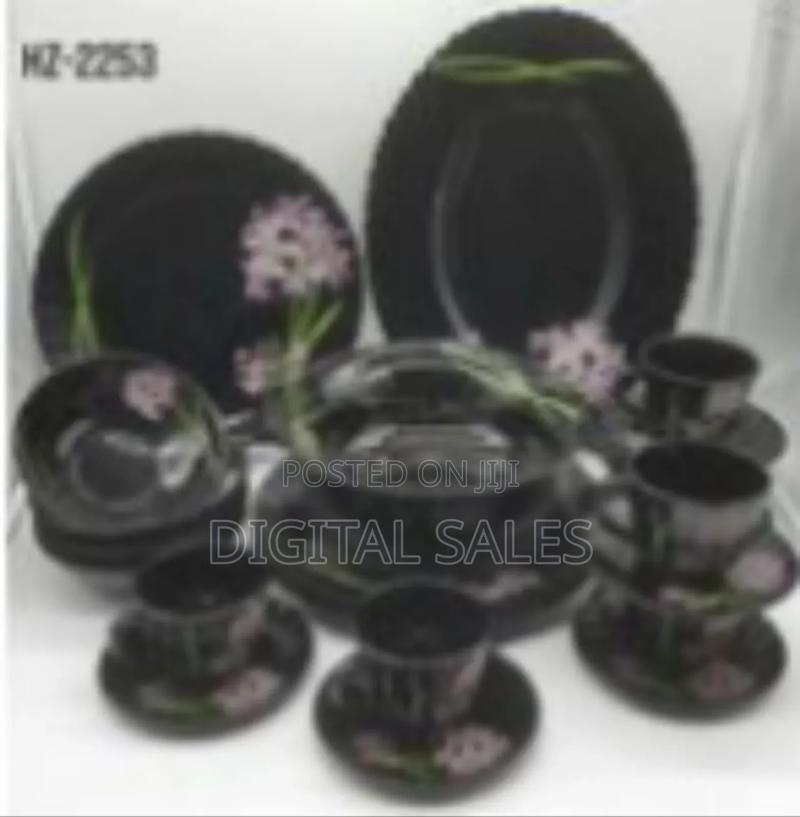 Elegant Dinnerware and Tea Set With Floral Accents (32 Pcs)