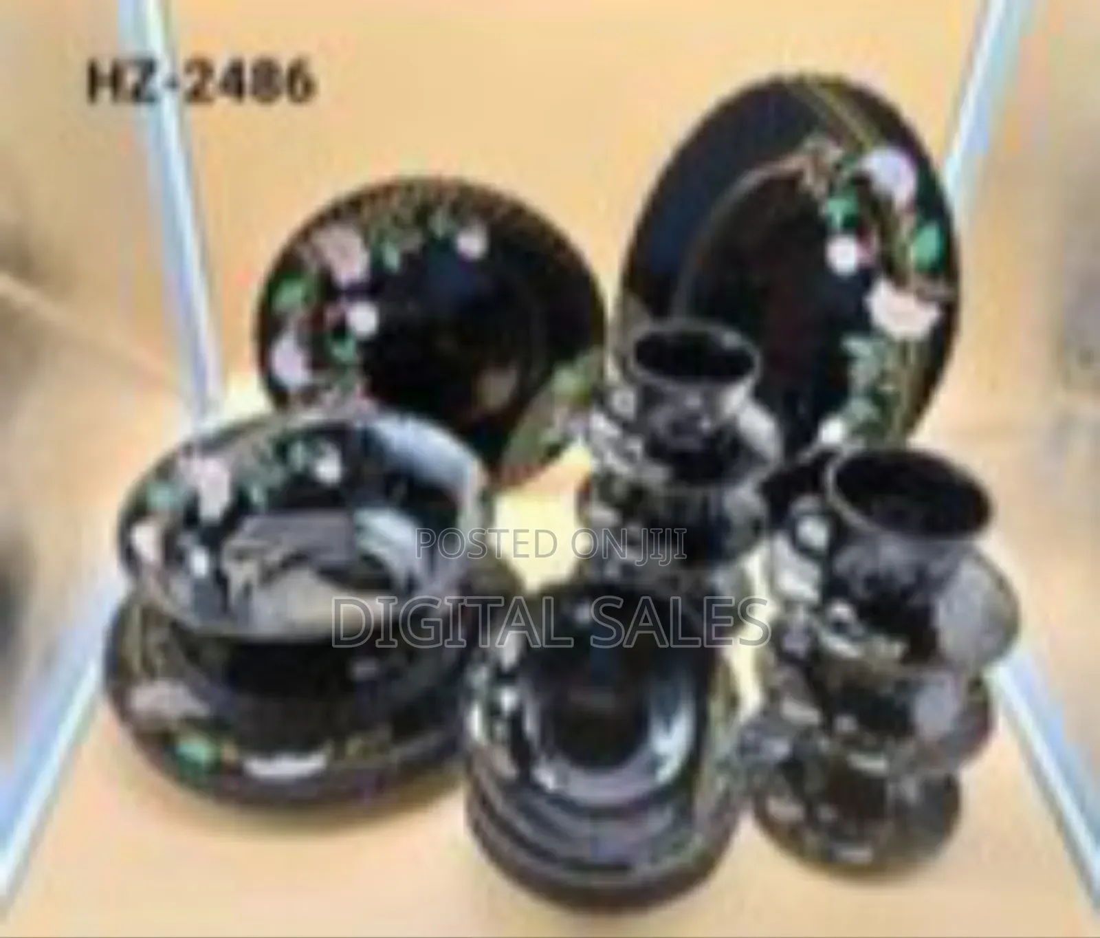 Elegant Dinnerware and Tea Set With Floral Accents (32 Pcs)