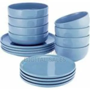 24-Piece Vibrant Ceramic Dinnerware
