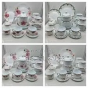 24-Piece Elegant Floral Tea Dinnerware Set - Multicolor