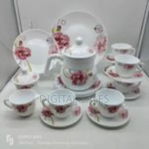 24-Piece Elegant Floral Tea Dinnerware Set - Multicolor