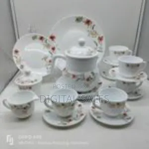 24-Piece Elegant Floral Tea Dinnerware Set - Multicolor