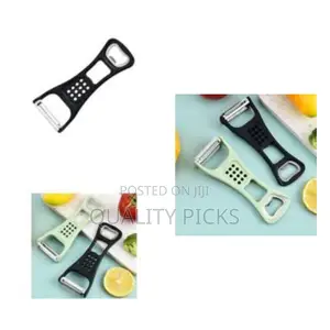 Flat Blade Serrated Vegetable and Fruit Potato Peeler and Bottle