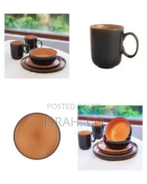 Modern Two-Tone Dinnerware Set (24 Pieces)