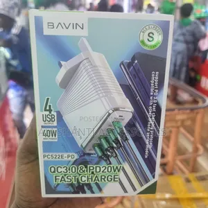 Qc3.0 Pd20 Fast Charger Bavin 40w