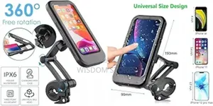 Waterproof Motorcycle Phone Holder With Zipper Case Against Rain Water