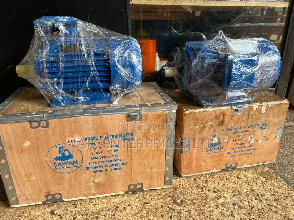 Three Phase and Single Phase Motors All Types Available