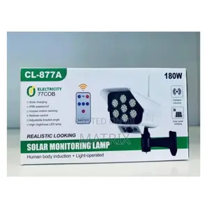Solar Dummy Camera Monitoring Lights