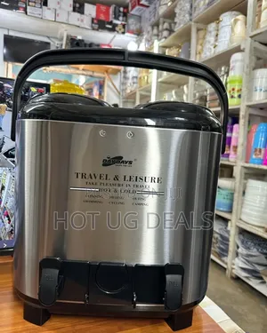 15 Litres Twin Hot & Cold Thermos Tea Coffee Water Flask-silver