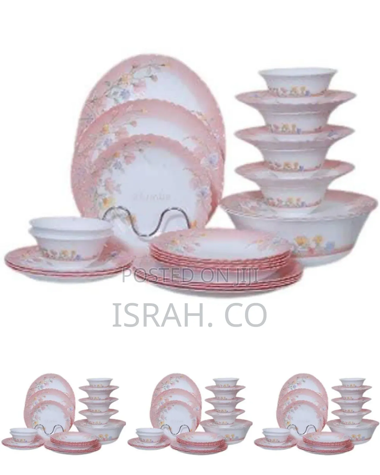 Elegant Floral Dinnerware Set (26 Pcs)