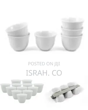 Versatile Set of Classic White Coffee / Tasting Cups (6 Pieces)