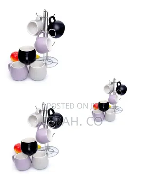 Modern Stylish Mug Set With Display Stand
