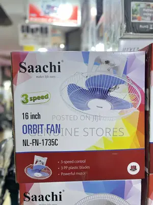 Saachi Ceiling Fan if 16 Inches.