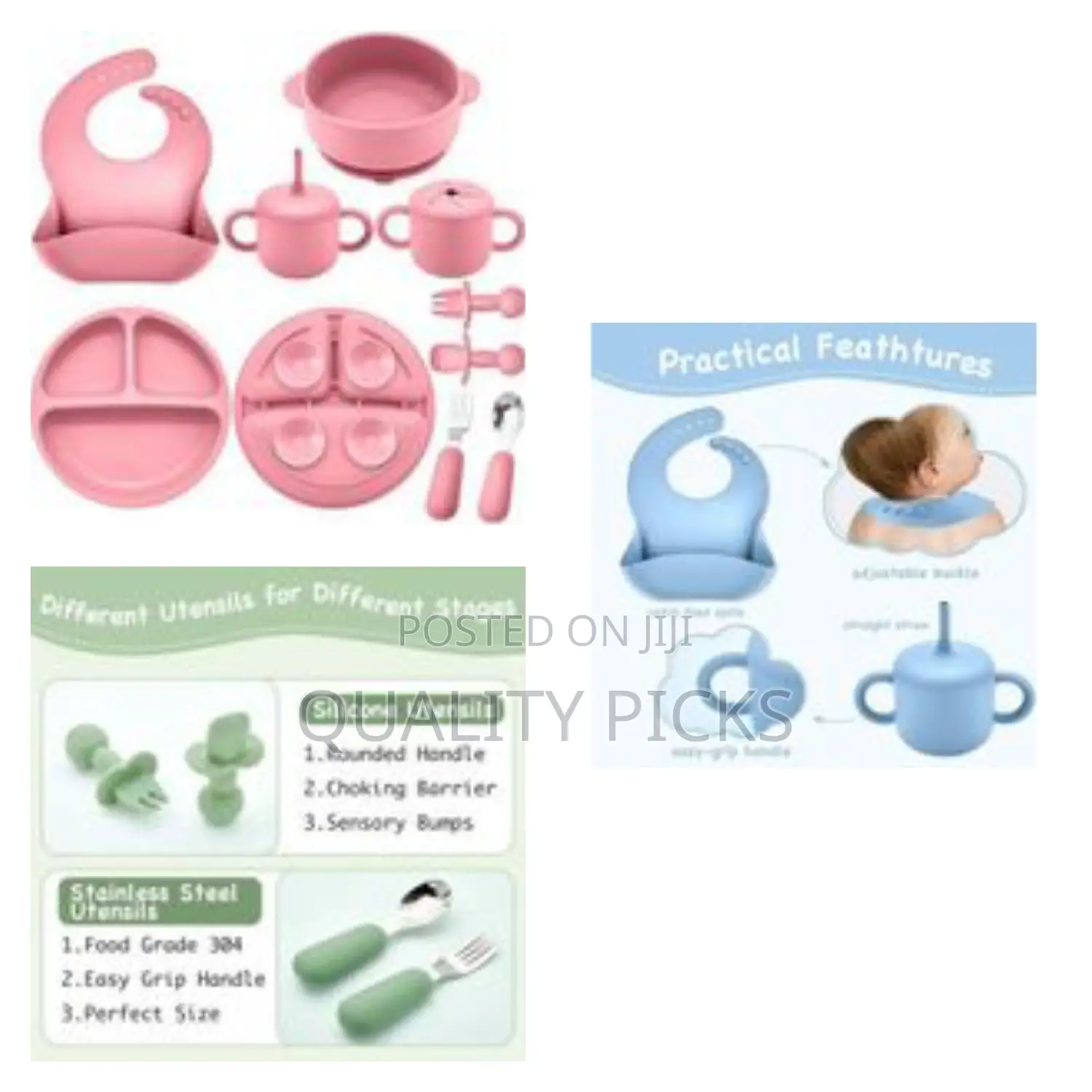 Baby Silicone Feeding Set