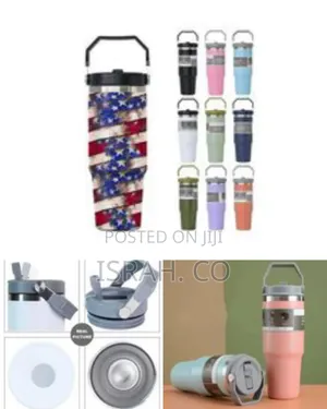 Large Capacity Insulated Travel Tumbler With 2-Way Lid (890ml)