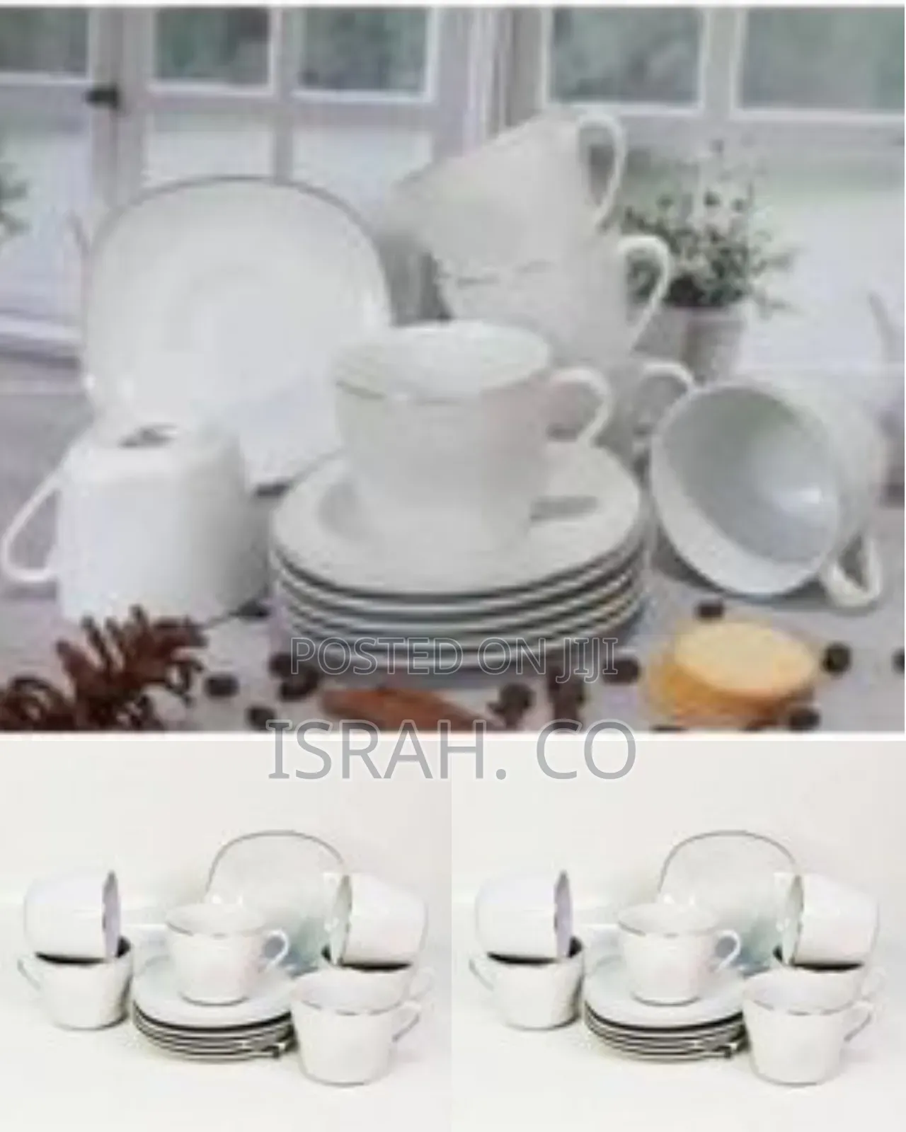 Elegant Ceramic Tea/Coffee Cup and Saucer Set