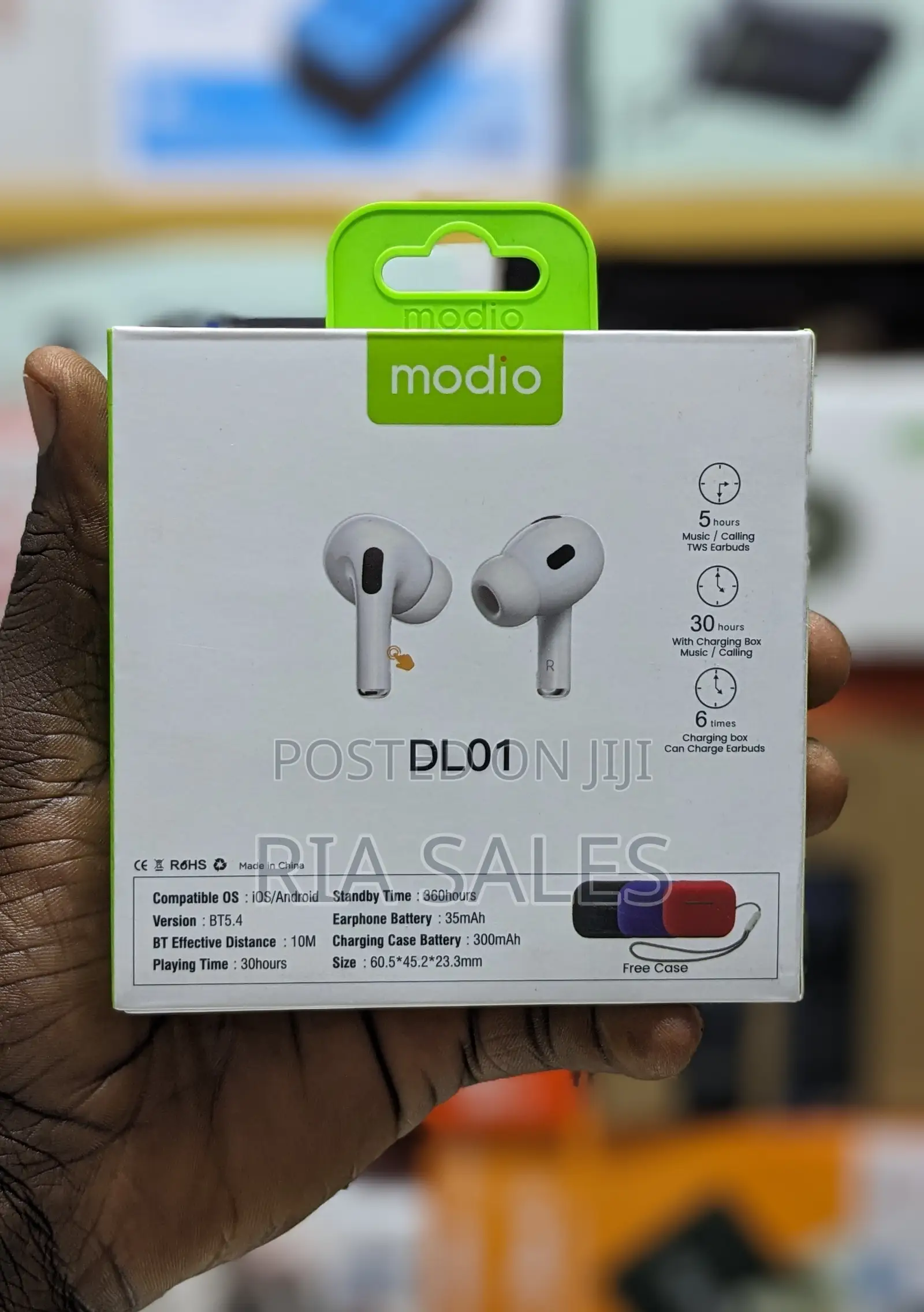Wireless Earphones With Smart Touch Display, Anc