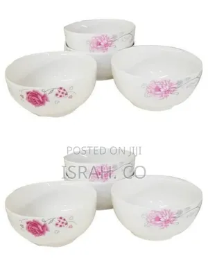 Set of 6 Ceramic Soup Bowls - Multicolor