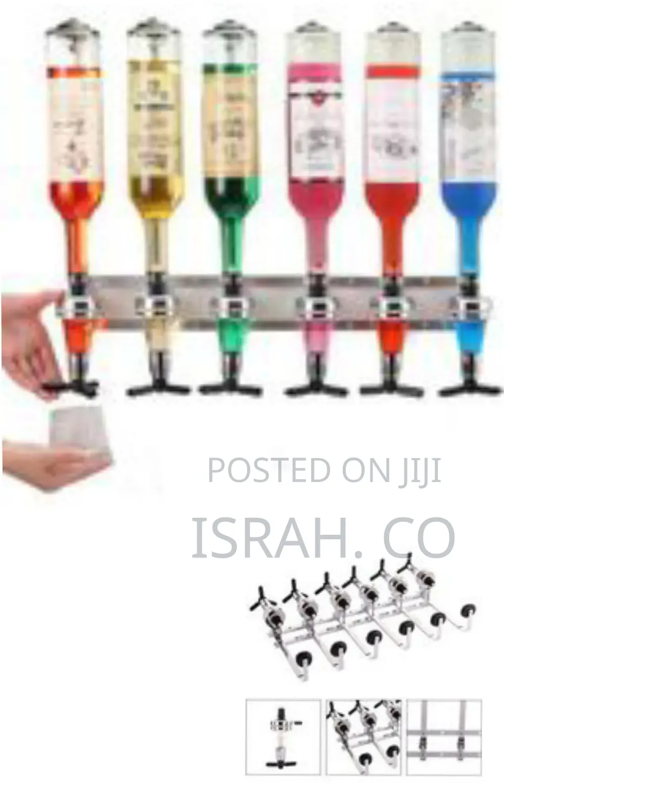 Professional Wall-Mounted Drink Dispenser Rack