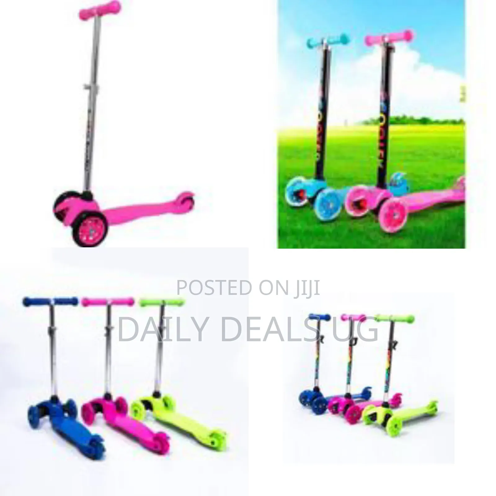 Mini Kick Runner Scooter for Kids - Multicolor