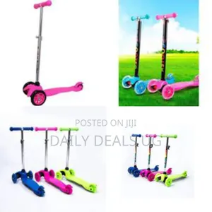 Mini Kick Runner Scooter for Kids - Multicolor