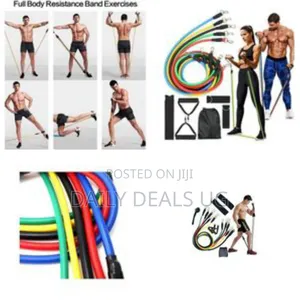 York 11 Piece Fitness Exercise Resistance Band Belt