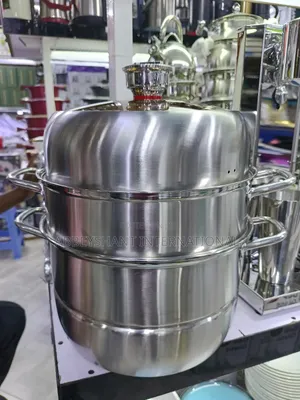 Multi-tier Stainless Steel Steamer Pot Set. 32inche