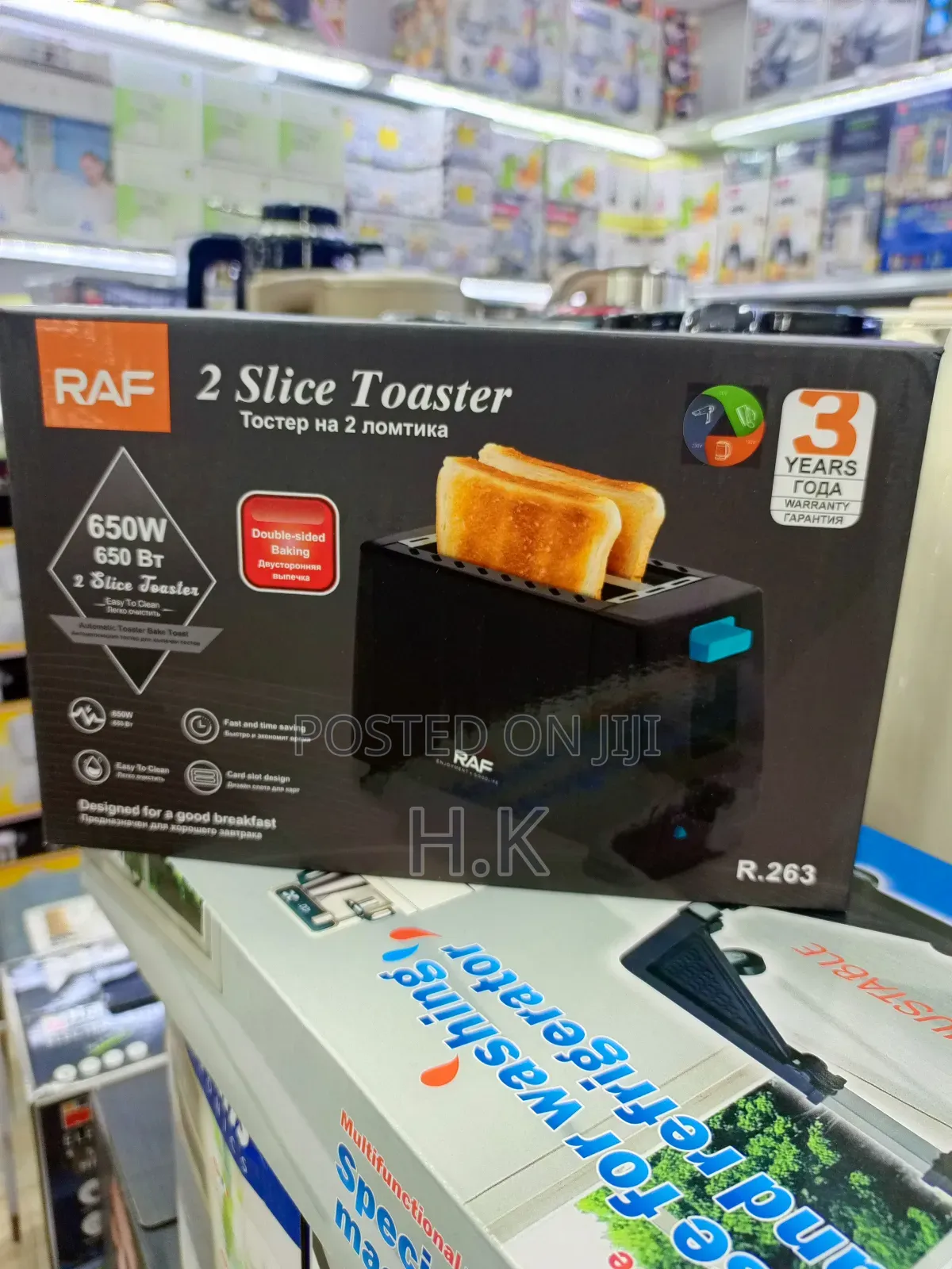 Raf 2 Slice Toaster, Model Number R.263.