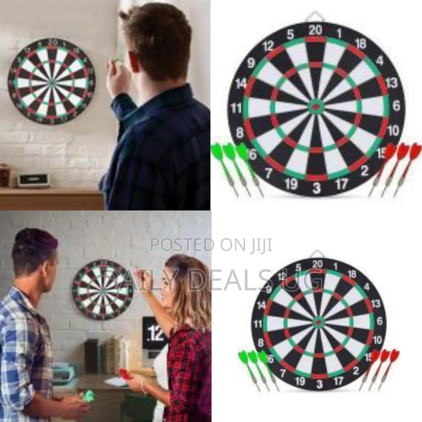Classic Bristle Dartboard Set - Multicolor