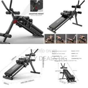 Adjustable Abdominal and Sit-Up Exercise Bench - Multicolor