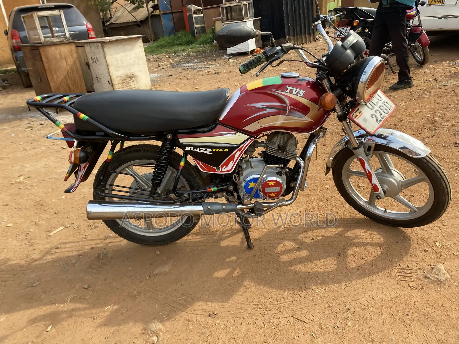 TVS XL 100 2019 Red