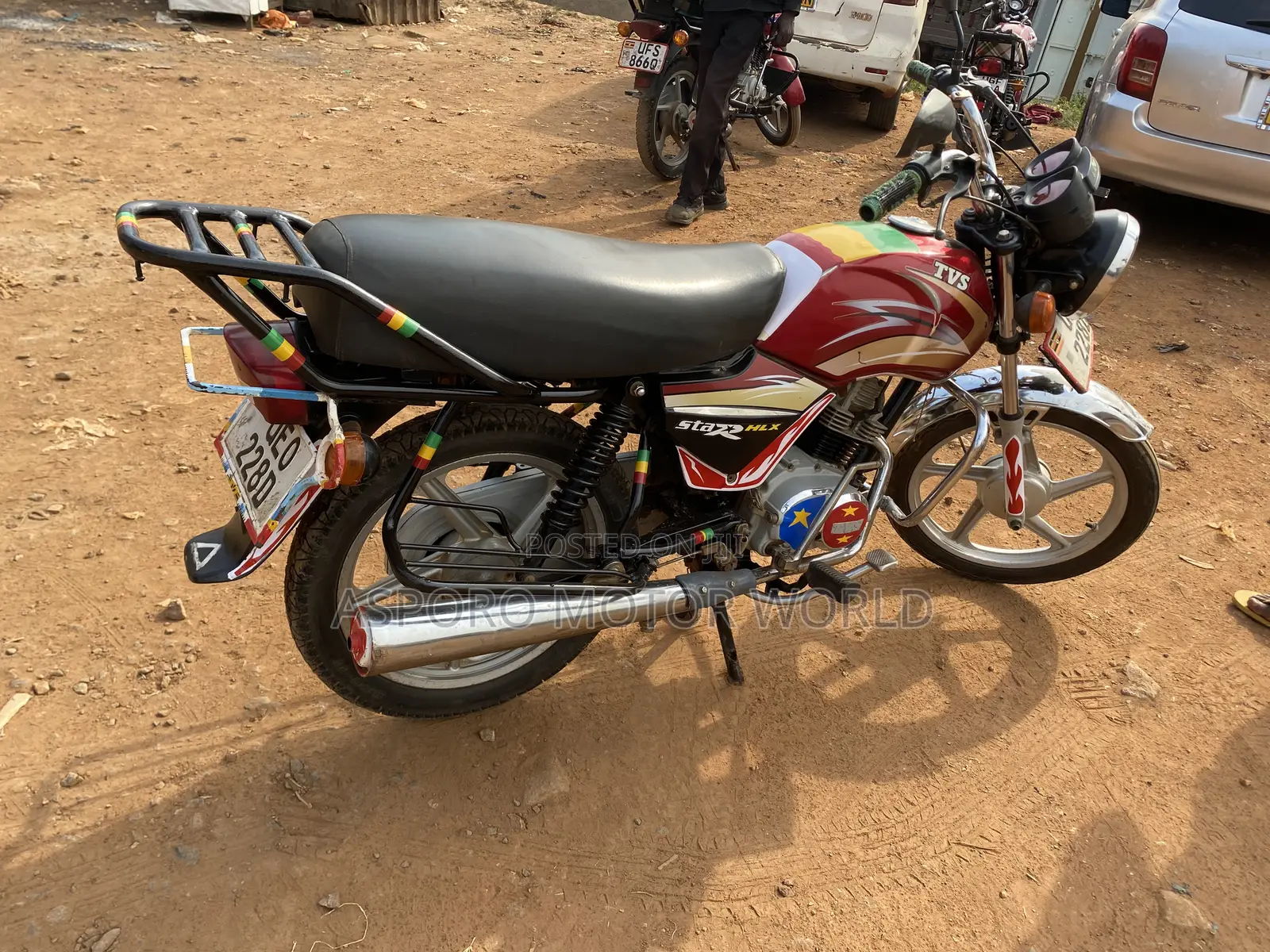 TVS XL 100 2019 Red
