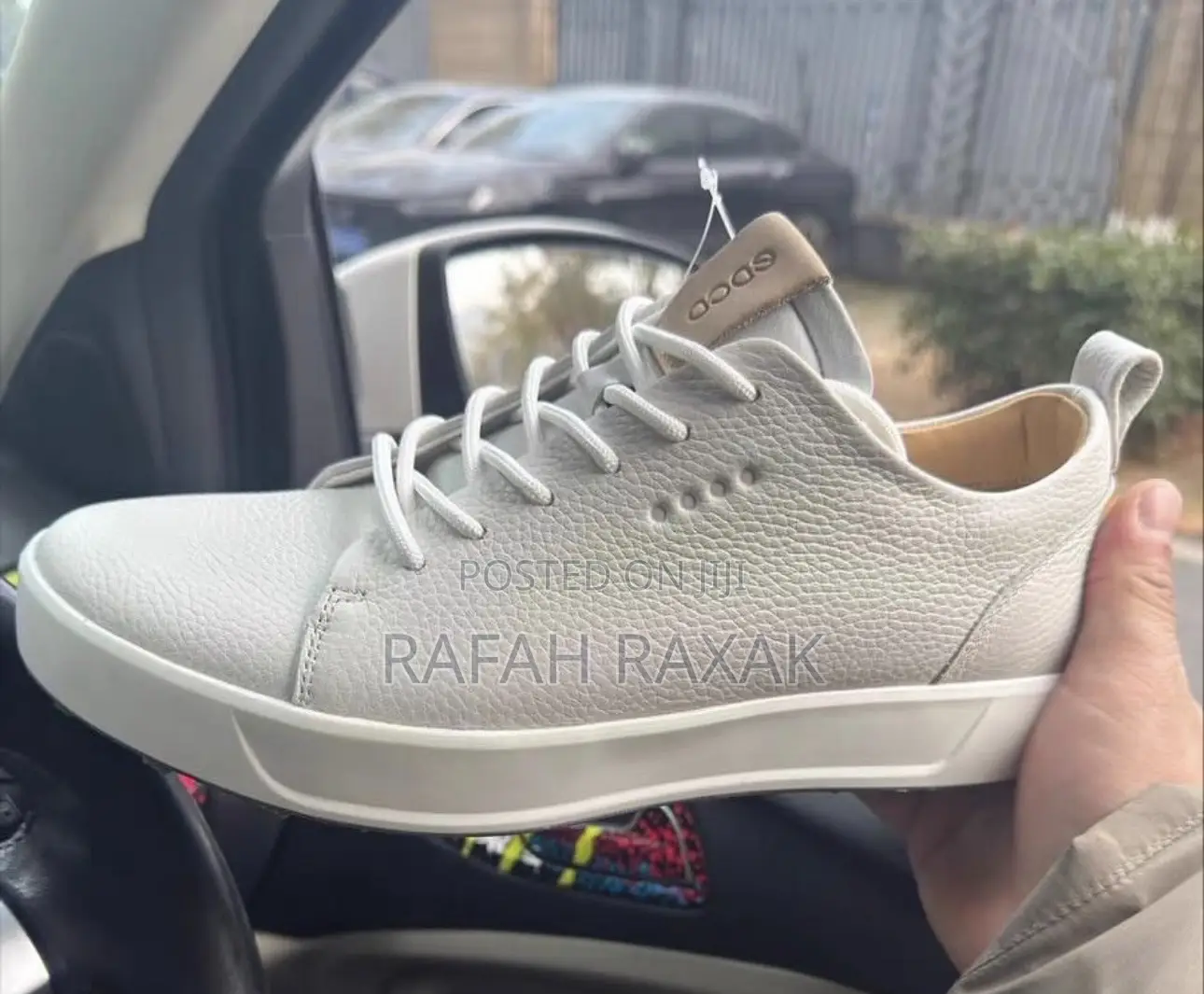 Original Men’S Off-white Ecco Smart Casual Leather Sneakers