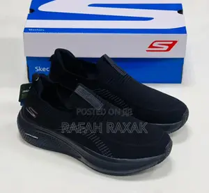 Men’S Triple Black Skechers Ultralight Flex Slip-on Walking Sneakers