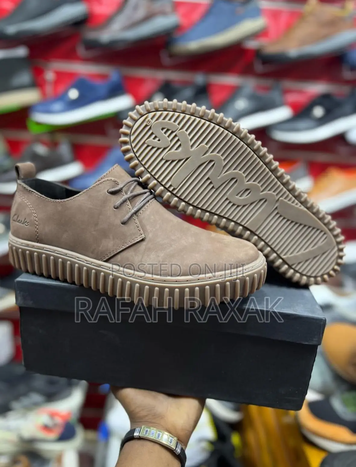 Original Men’S Dark Tan Leather Clarks Casual Torhill Low Shoes