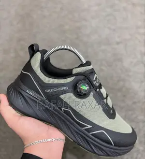 Men’S Classic Green Skechers Edgeride Athletic Running Shoes