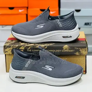Original Grey Skechers Go Walk Arch Fit Slip-on Walking Sneakers