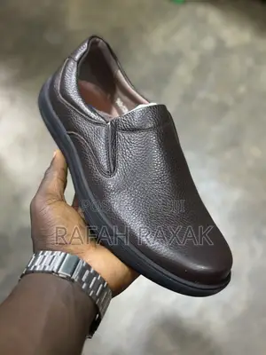 Original Men’S Dark Tan Franco Banetti Casual Slip-on Leather Shoes