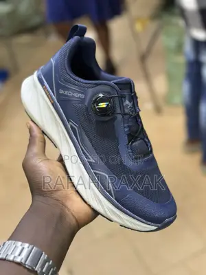 Original Navy Blue Skechers Edgeride Athletic Running Trainer Sneakers