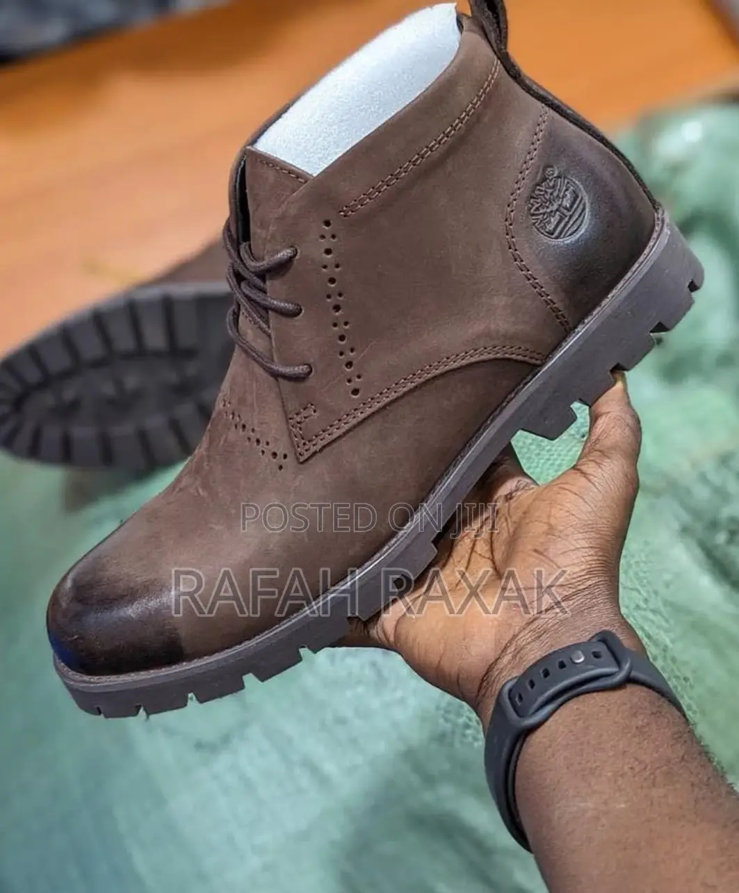 Original Men’S Dark Brown Leather Timberland Smart Casual Boots