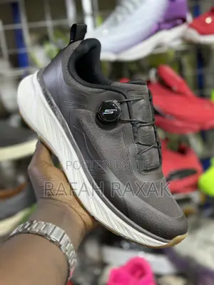 Men’S Brown Skechers Edgeride Air Cooled Memory Foam Running Sneakers