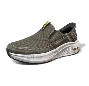 Original Olive Skechers Go Walk Slip-ins Lightweight Sneakers