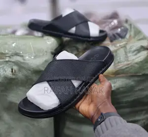 Original Men’S Black Ecco Cross Leather Sandals