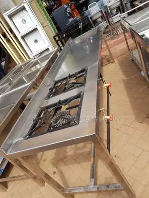Gass Burner With Commercial Sink