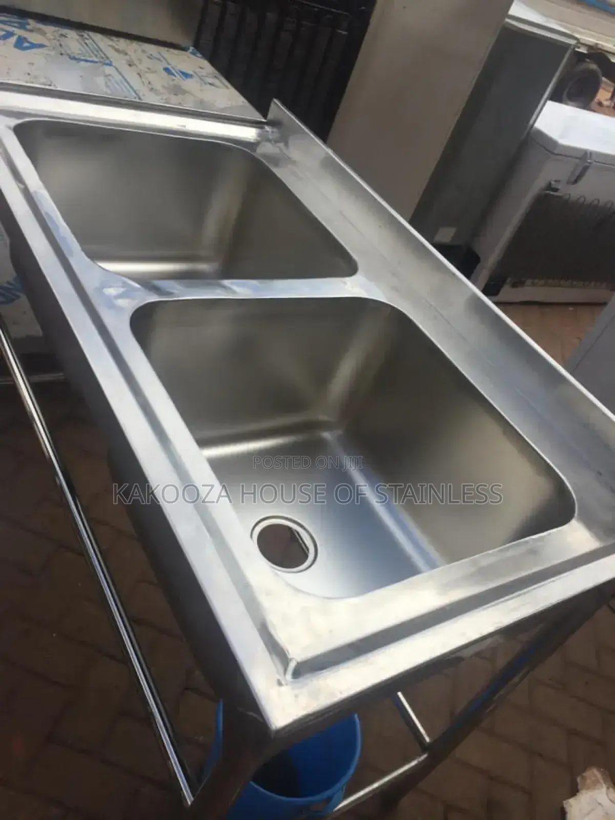 Commercial Washing Sink Dable Bowl With Stand