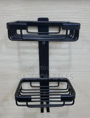 Double Soap Dish Holder With Sponge Hooks