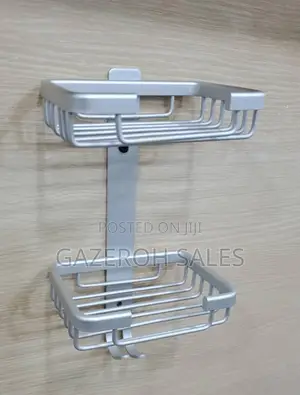 Double Soap Dish Holder With Sponge Hooks