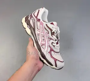 New Classic Asics Gel-nyc Cream Sweet Pink Unisex Sneakers