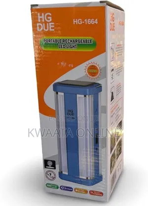 Hg Due Portable Rechargeable Led Light, Long Battery Life, Emergency