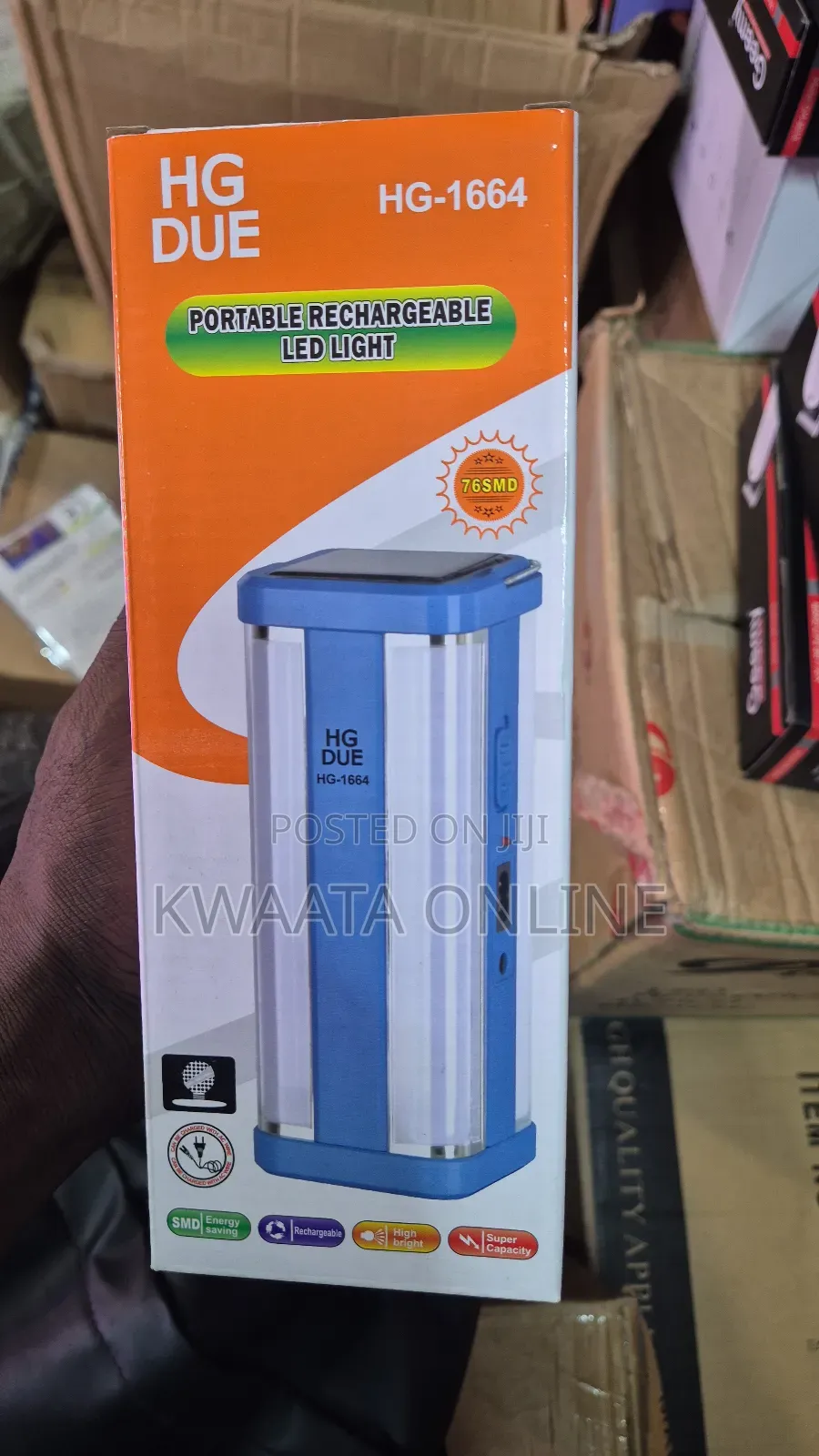 Hg Due Portable Rechargeable Led Light, Long Battery Life, Emergency